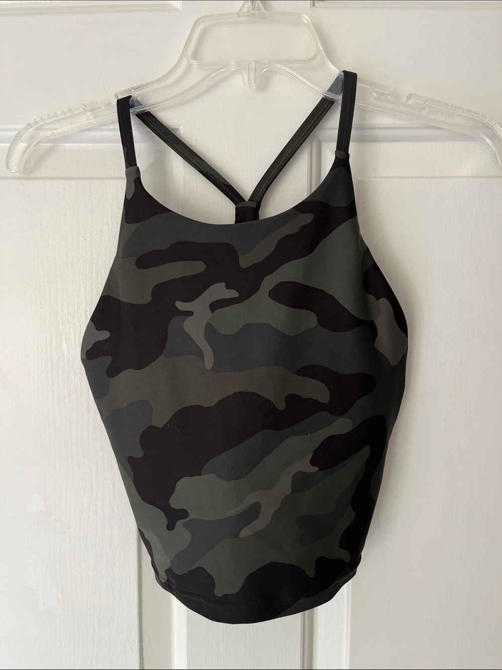 Old Navy Green and Black Camo High-Neck Tank New Never Worn
